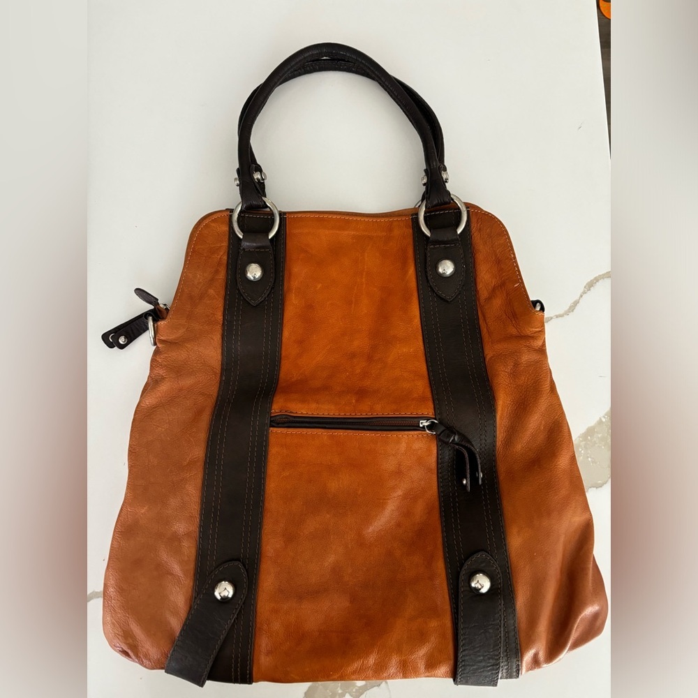 Handbag Genuine Leather Made in Italy 24” length Extra Straps